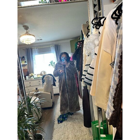 Boohoo Teddy Longline Coat SZ 8 - Picture 2 of 7